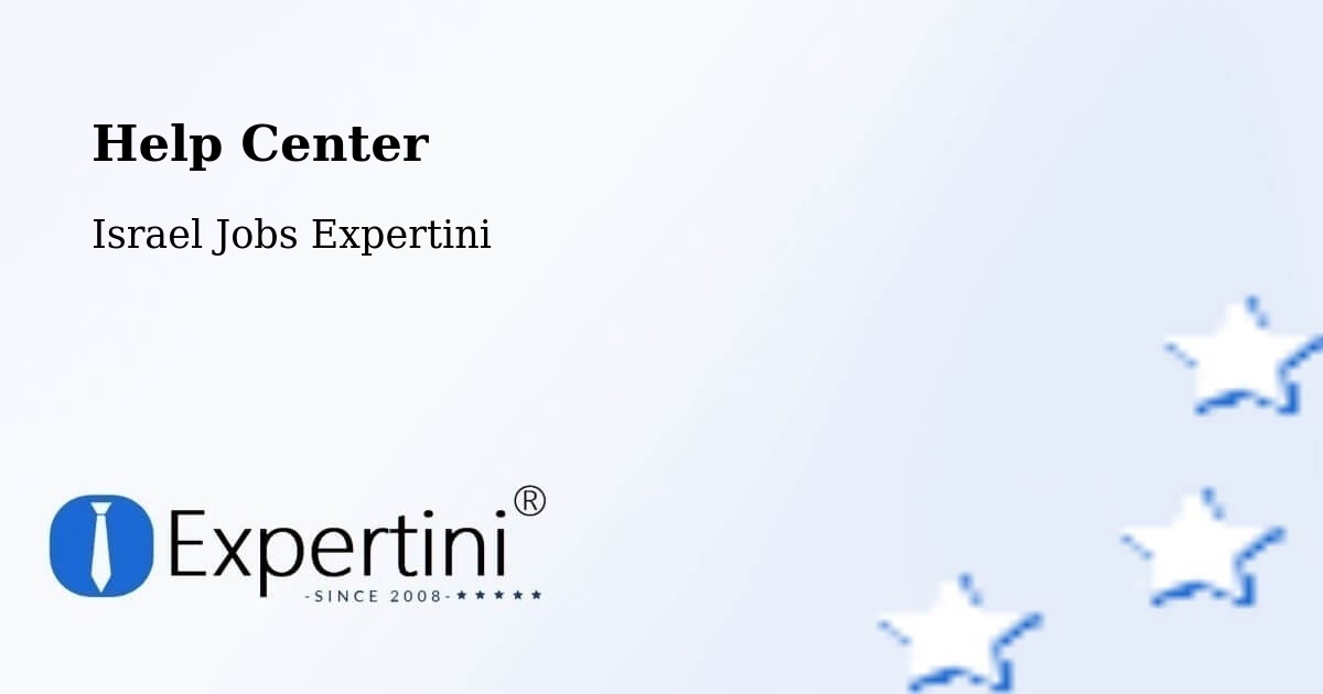 Help Center – Har Adar - Israel Jobs Expertini